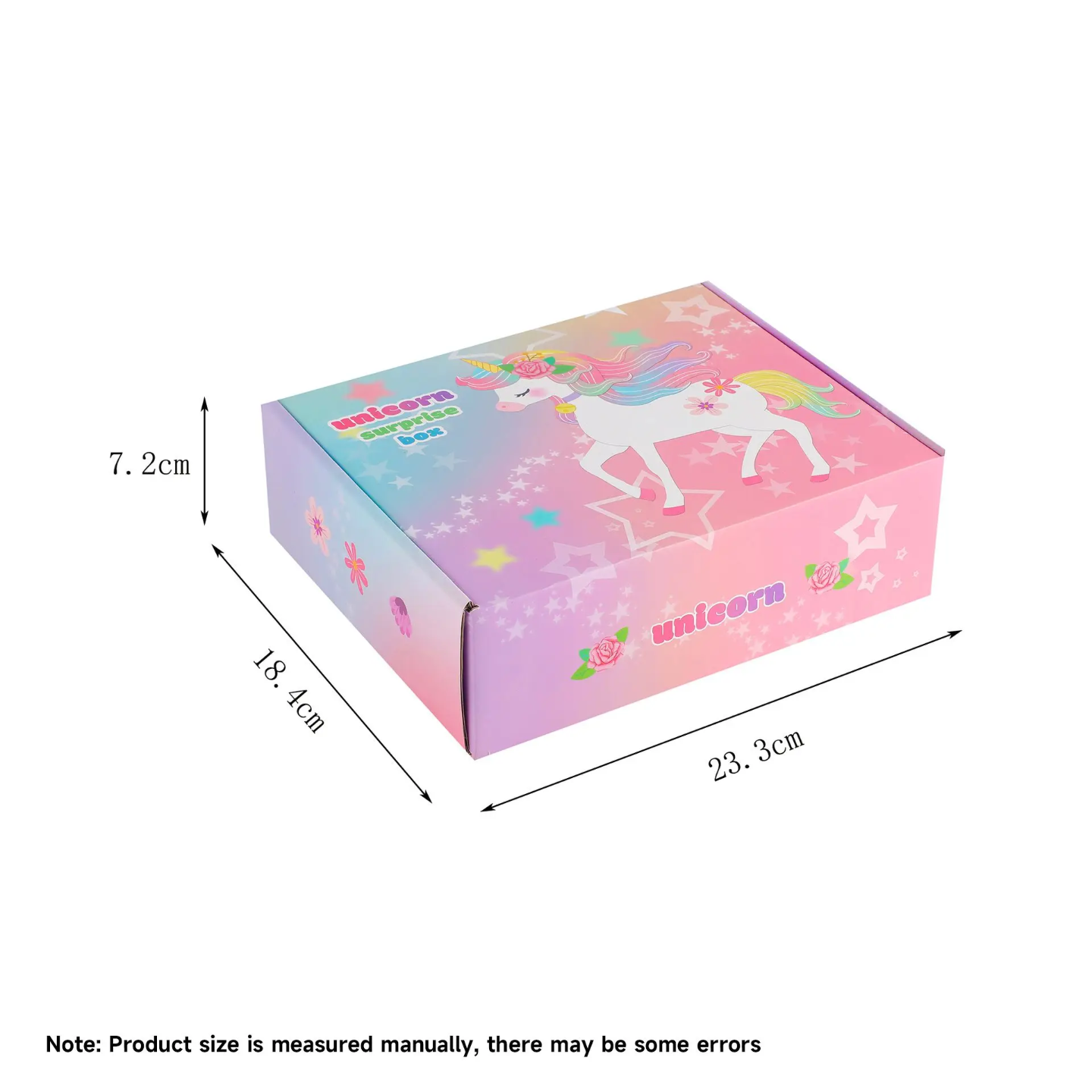 Unicorn Gift Set for Girls – 8-Piece Plush Bag, Notebook, Jewelry & Accessories (Rainbow Pastel)