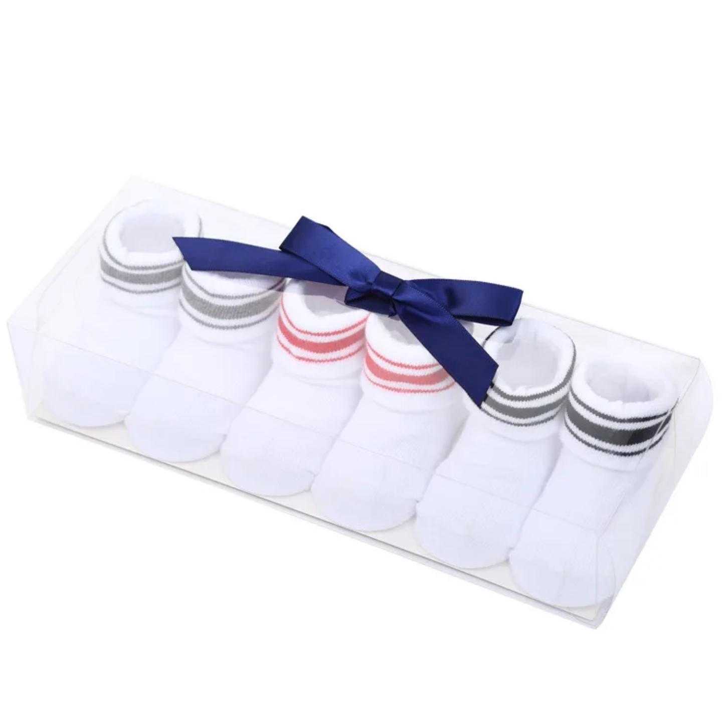 Baby Socks Gift Set – 4-Pair Soft Cotton Newborn Socks (Gift Box)