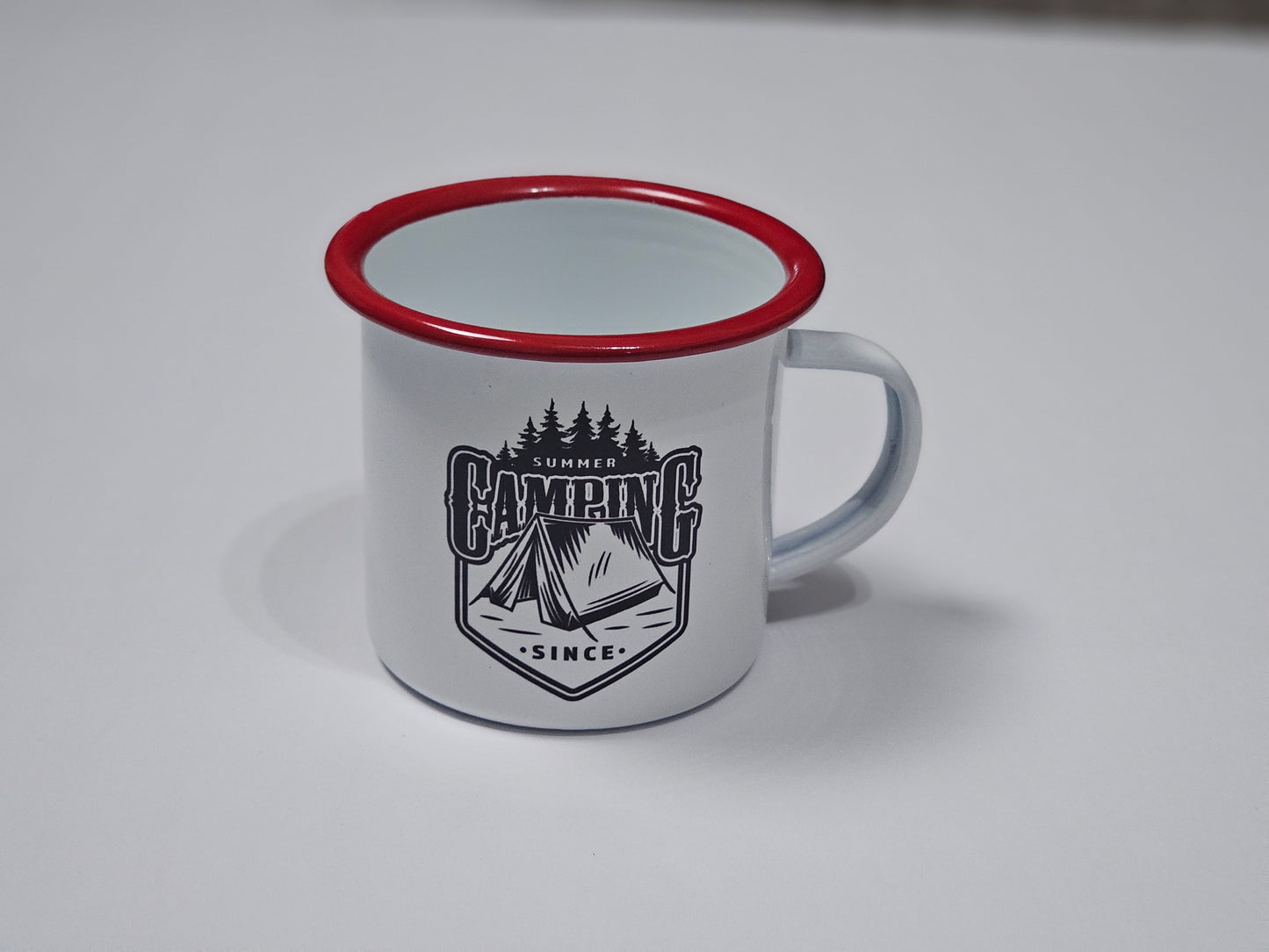 Adventure Series Enamel Camping Mug Set – Vintage Outdoor Metal Mug | Lightweight, Durable, Rust-Resistant | Perfect for Camping, Hiking & Everyday Use