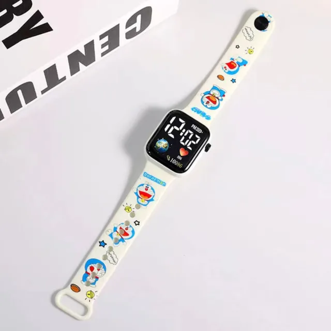 Kids Digital Cartoon Watch – Soft Silicone LED Wristwatch (Unisex)