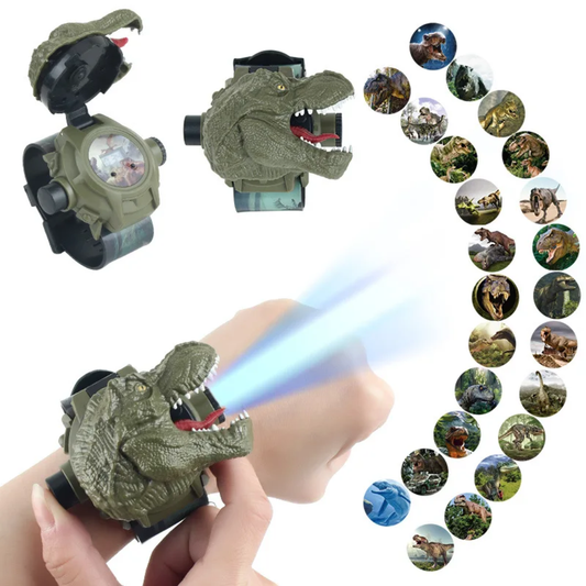 3D Dinosaur Projection Kids Watch – 24 Image Projector + Digital Time