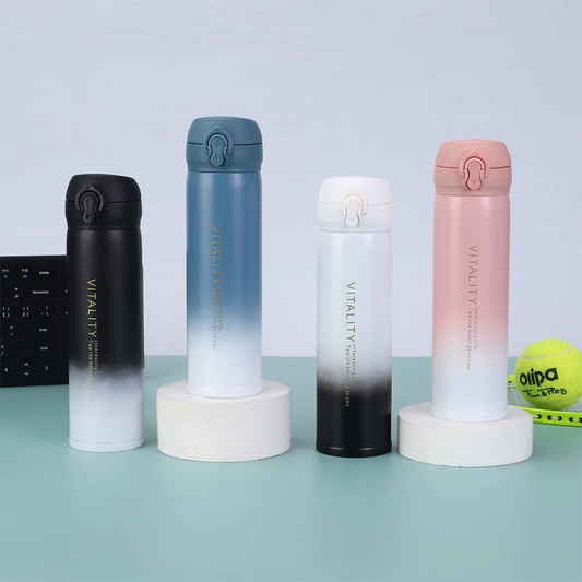 VITALITY Gradient Stainless Steel Thermos – Leak-Proof, Vacuum-Insulated Water Bottle (500 ml)