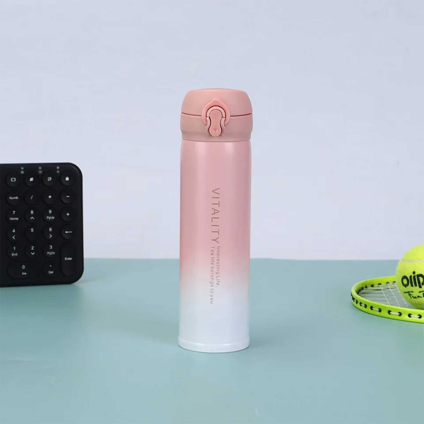 VITALITY Gradient Stainless Steel Thermos – Leak-Proof, Vacuum-Insulated Water Bottle (500 ml)