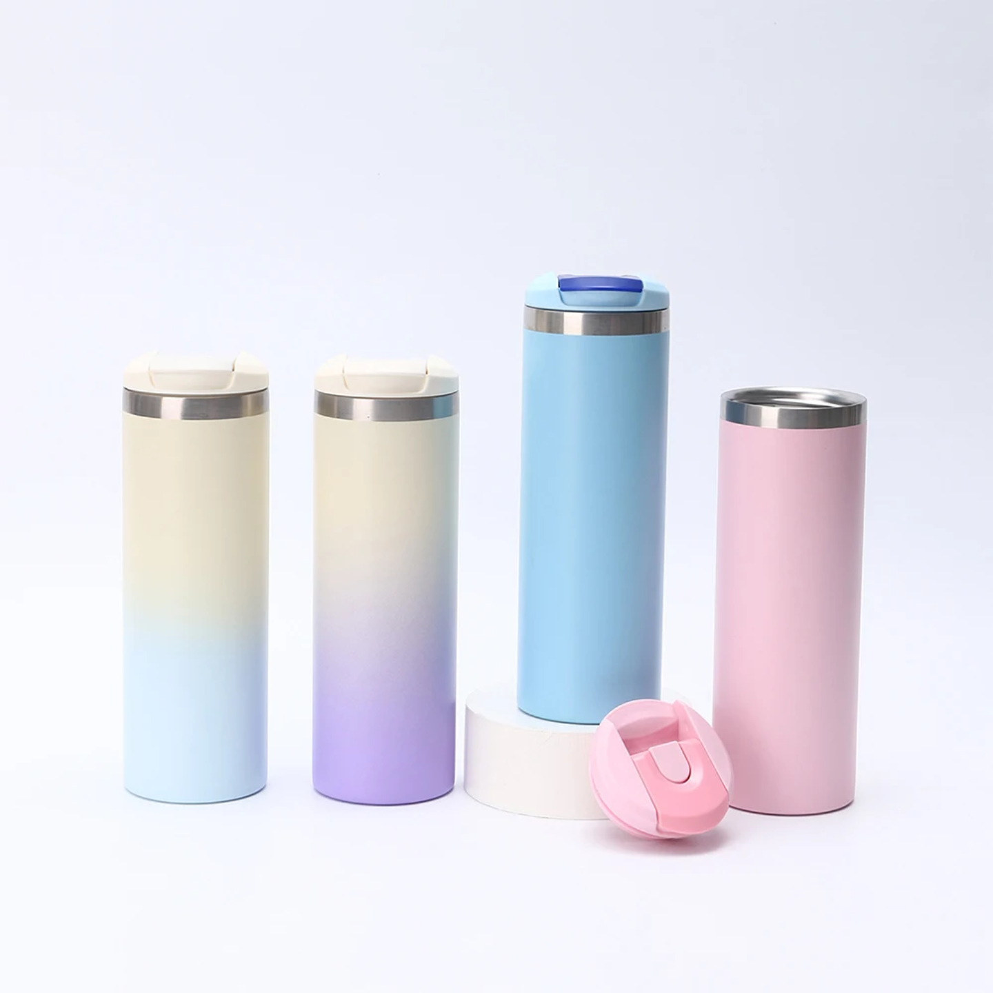 Premium Gradient Stainless Steel Insulated Travel Bottle – 17oz / 500ml