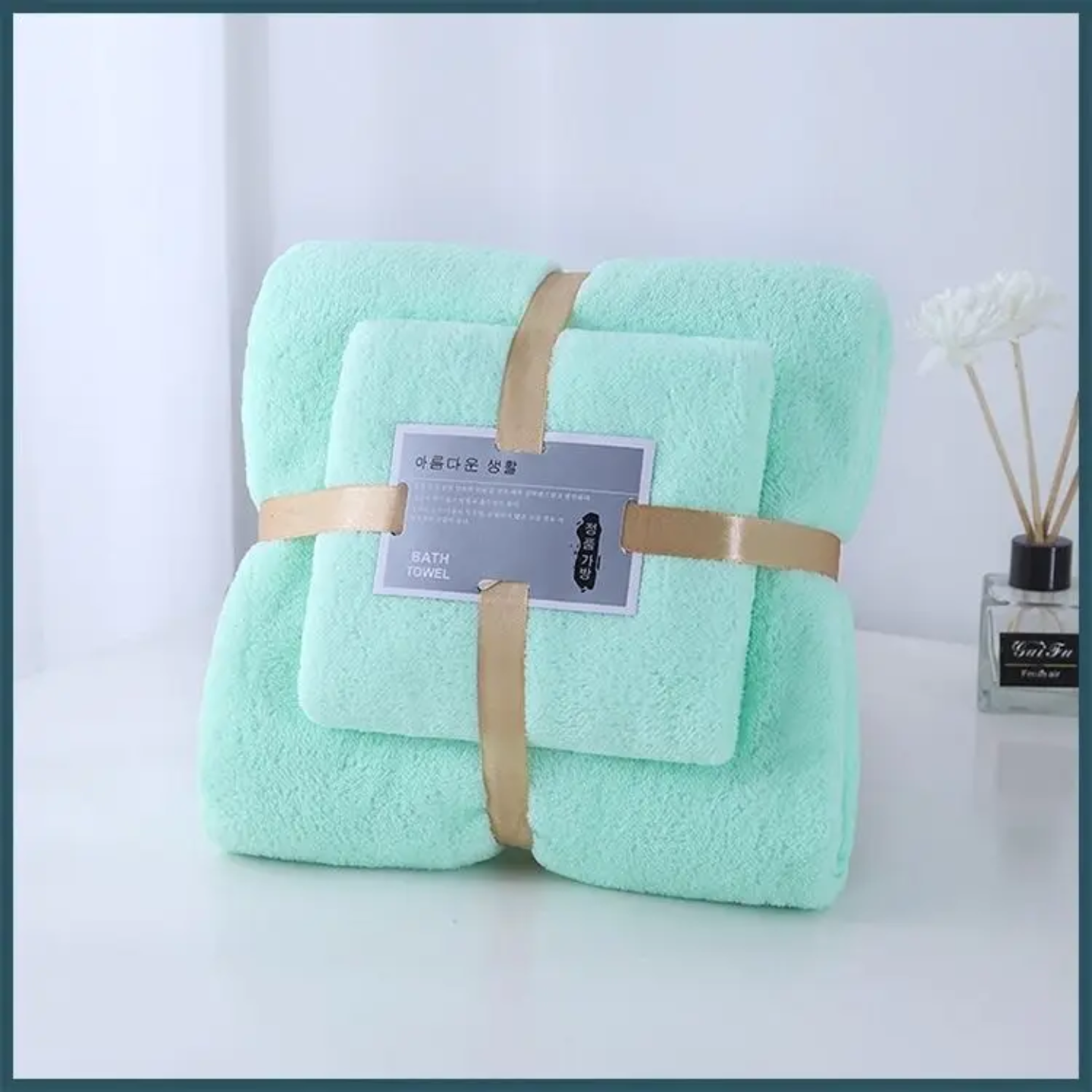 280 GSM Ultra-Soft Plush Microfiber Towel Set (2-Piece) – Premium Quality, Non-Shedding, Quick-Dry