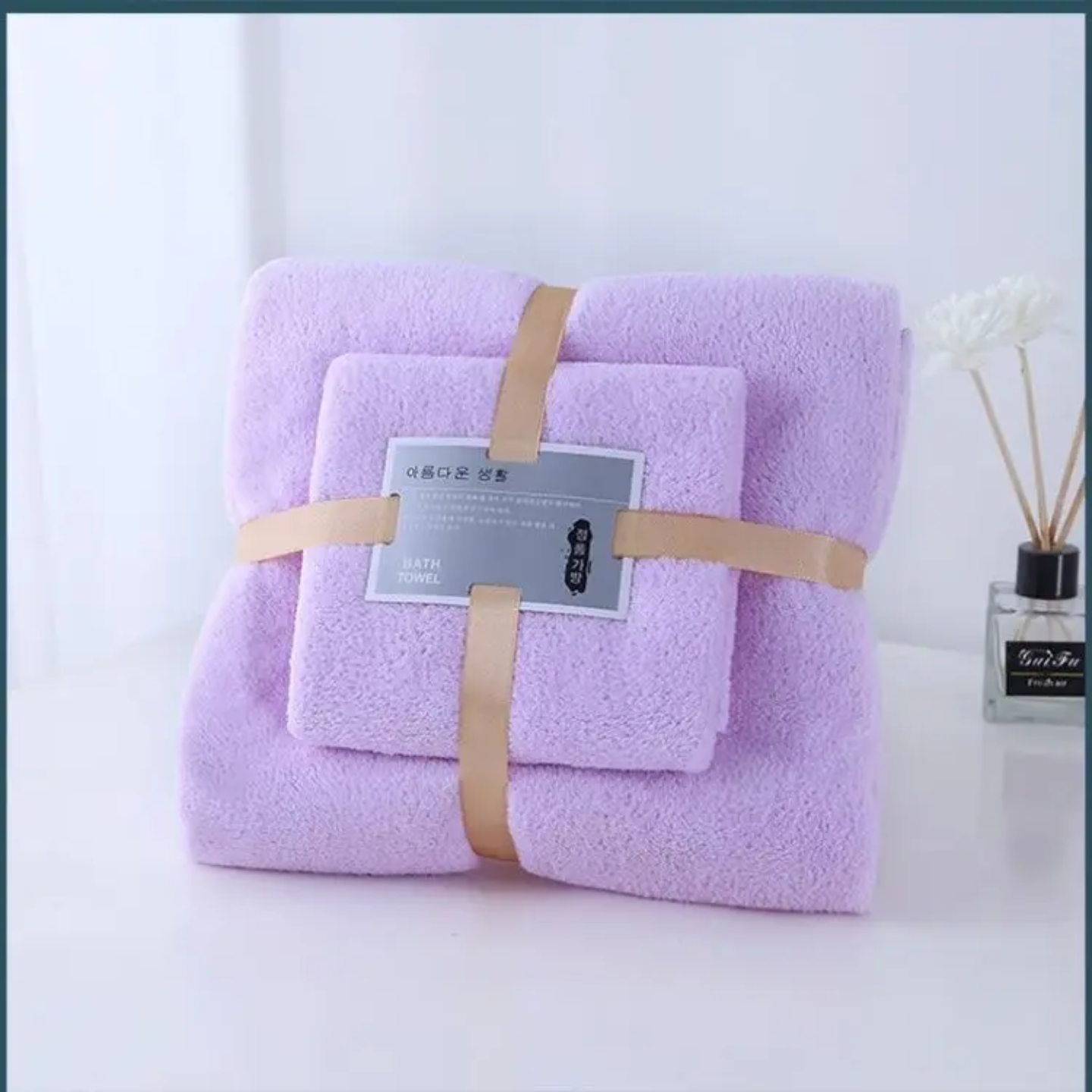 280 GSM Ultra-Soft Plush Microfiber Towel Set (2-Piece) – Premium Quality, Non-Shedding, Quick-Dry