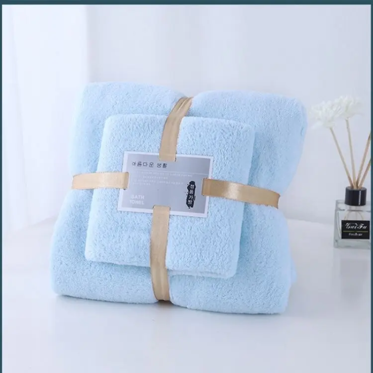 280 GSM Ultra-Soft Plush Microfiber Towel Set (2-Piece) – Premium Quality, Non-Shedding, Quick-Dry