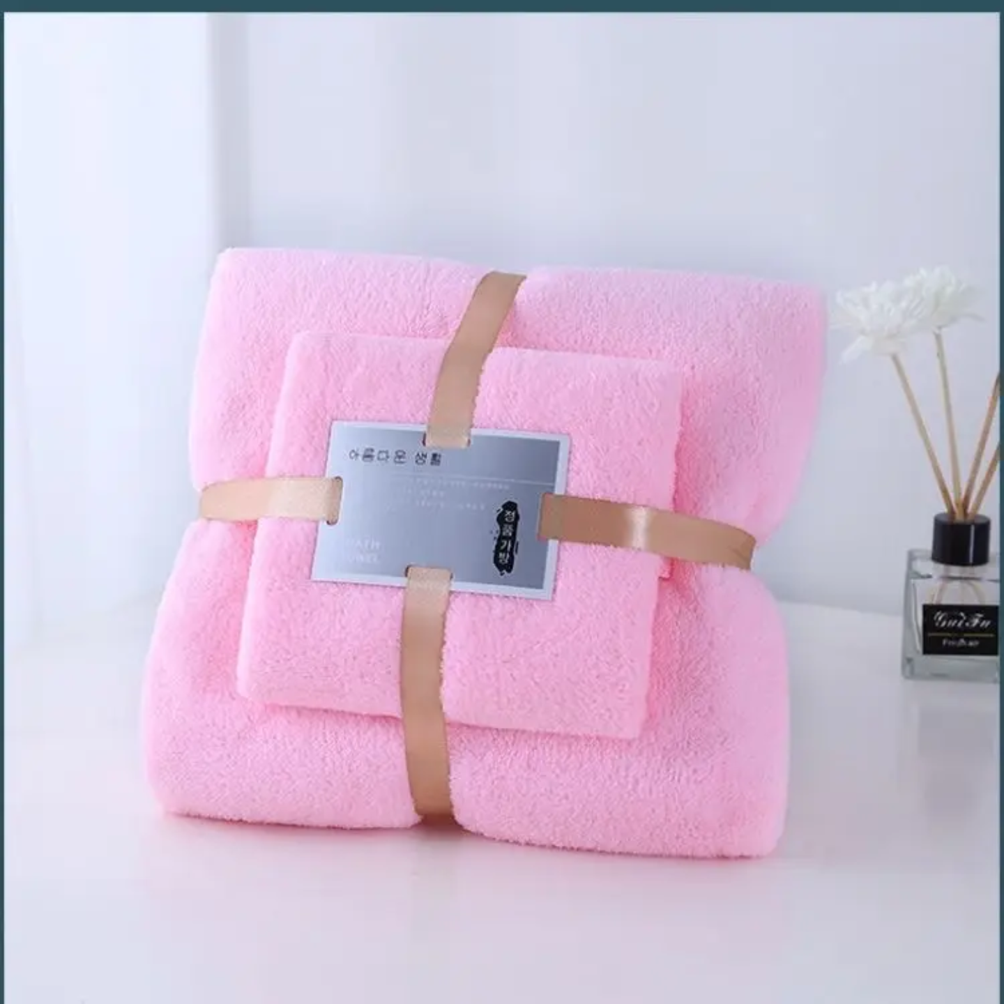 280 GSM Ultra-Soft Plush Microfiber Towel Set (2-Piece) – Premium Quality, Non-Shedding, Quick-Dry