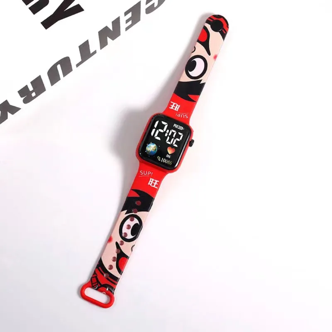 Kids Digital Cartoon Watch – Soft Silicone LED Wristwatch (Unisex)