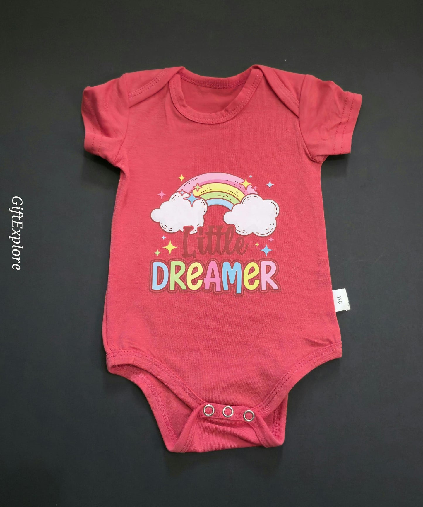 Little Dreamer Baby Onesie: Soft Cotton Bodysuit, Newborn Gift