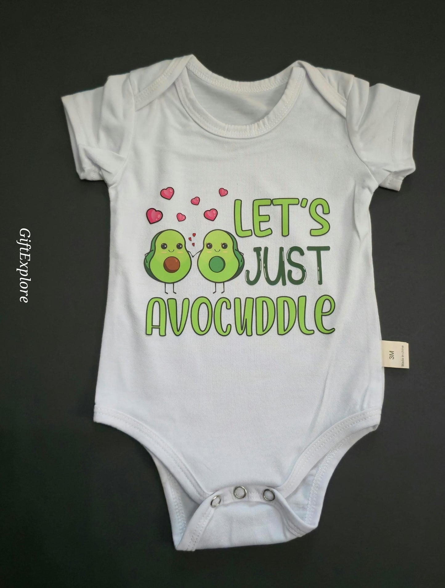Lets Just Avocuddle Baby Onesie® | Cute Punny Baby Bodysuit | Newborn Gift | Baby Shower Outfit | Soft Infant Clothes