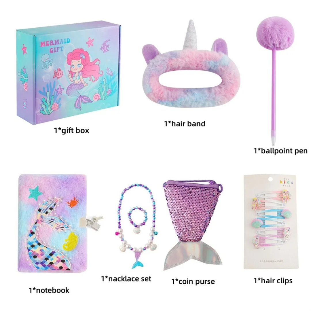 Unicorn Gift Set for Girls – Journal, Purse, Jewelry & Pen