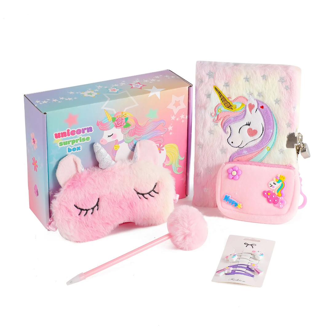 Unicorn Gift Set for Girls – Journal, Purse, Jewelry & Pen