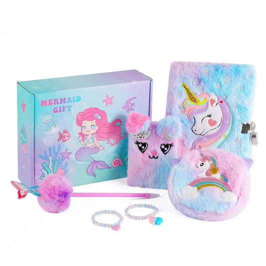 Unicorn Gift Set for Girls – Journal, Purse, Jewelry & Pen