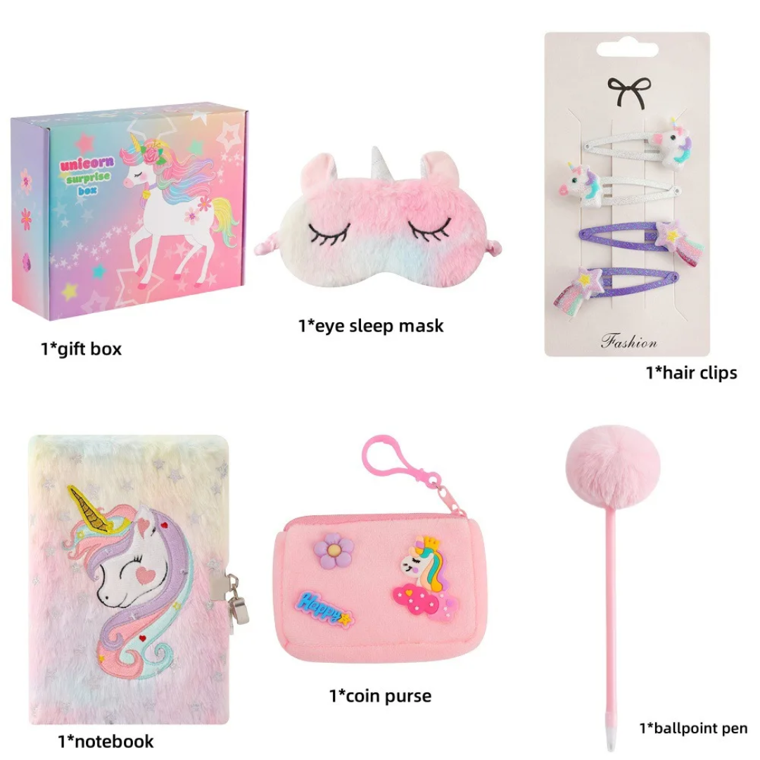 Unicorn Gift Set for Girls – Journal, Purse, Jewelry & Pen