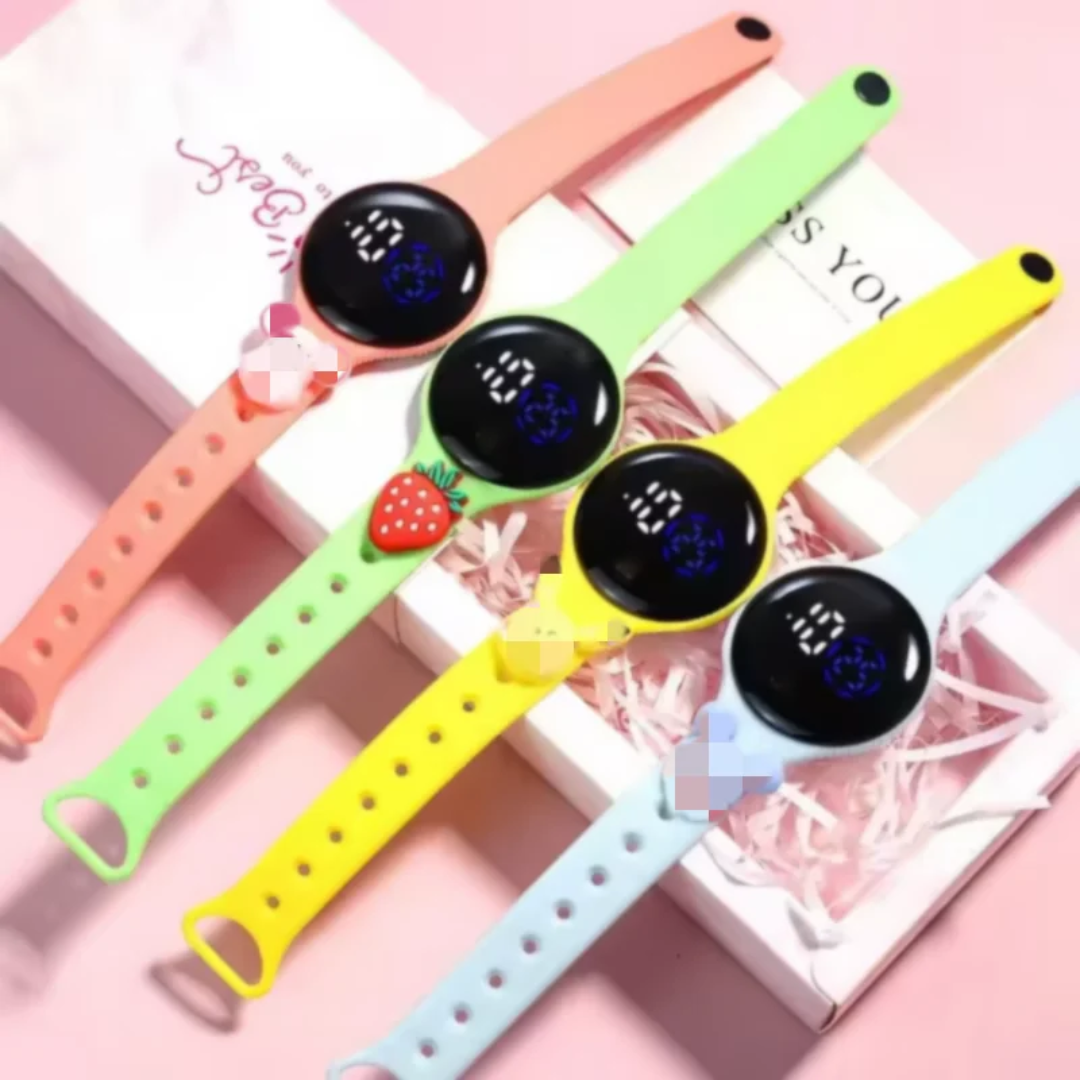 Cute LED Cartoon Silicone Kids Watch